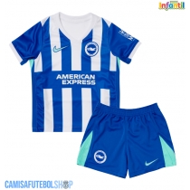 Camisa de time de futebol Brighton Replicas 1º Equipamento Infantil 2025-26 Manga Curta (+ Calças curtas)